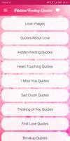 Hidden Feeling Quotes Affiche