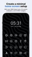Caelus White: linear icon pack ポスター