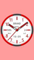 Brand Analog Clock-7 الملصق