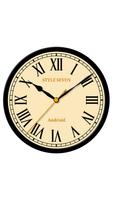 Classic Analog Clock-7 Affiche