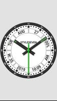 Informative Analog Clock Live Wallpaper-7 تصوير الشاشة 2