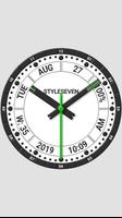 Informative Analog Clock Live Wallpaper-7 скриншот 2