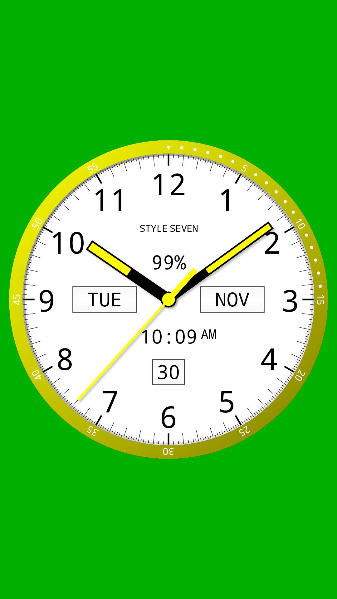 Color Analog Clock-7 APK für Android herunterladen