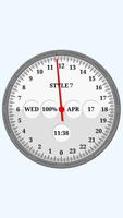 One Hand Analog Clock-7 الملصق