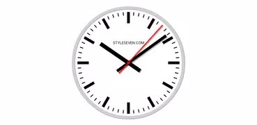 White Analog Clock-7