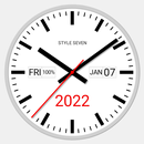 White Analog Clock-7 APK