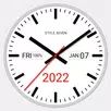 White Analog Clock-7 APK