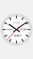 White Analog Clock-7 ảnh chụp màn hình 3