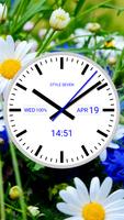 White Analog Clock-7 ảnh chụp màn hình 1