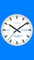 White Analog Clock-7 captura de pantalla 2