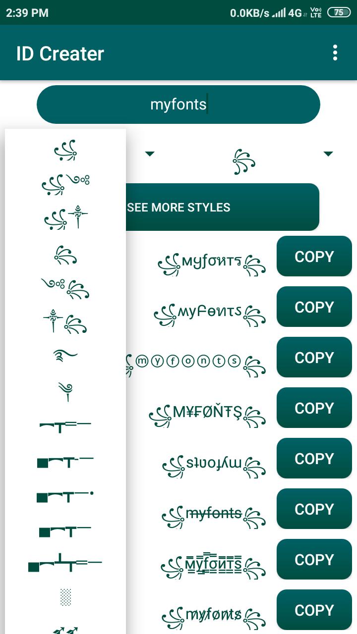 Font Generator Stylish And Fancy Text For Android Apk Download - fonts copy and paste generator for roblox