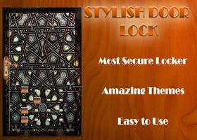 Stylish Door Lock Affiche