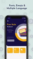 Free Style Keyboard : Fonts, Emoji, Multi Language captura de pantalla 1