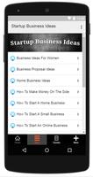 Startup Business Ideas স্ক্রিনশট 1
