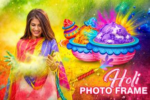 Happy Holi Photo Frame Editor ポスター