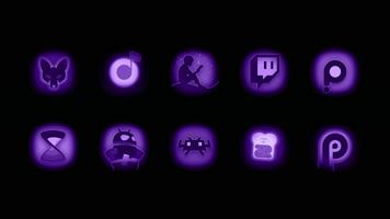 Ultraviolet Icon Pack Affiche