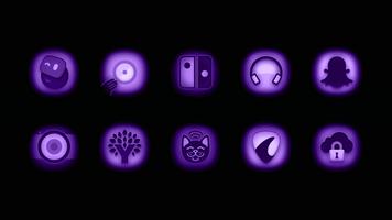 Ultraviolet Icon Pack اسکرین شاٹ 2