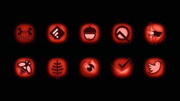 InfraRED - Stealth Red Icon Pa تصوير الشاشة 1