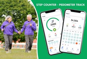 Poster Step Counter - Pedometer