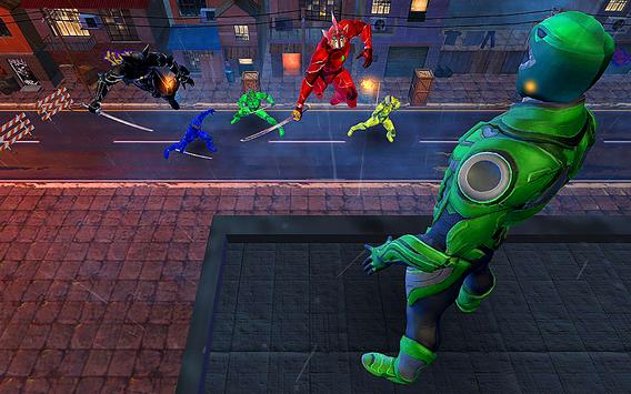 Kekuatan Dino pahlawan Ninja Fighters Pertempuran screenshot 1