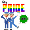Icônes de fierté gay pour WhatsApp