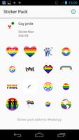 Icônes de fierté gay pour WhatsApp Affiche