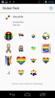 Icônes de fierté gay pour WhatsApp capture d'écran 1