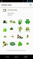 Stickers Jour Saint-Patrick pour WhatsApp Affiche