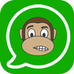 ”Monkey Stickers for WhatsApp (WAStickerApps)