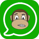Monkey Stickers for WhatsApp (WAStickerApps)-icoon