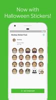 Monkey Stickers for WhatsApp (WAStickerApps) Affiche