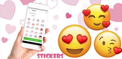 Stickers de Amor con Movimiento para Whats Poster