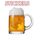”Stickers de cerveza