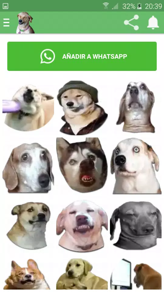 Descarga de APK de Stickers de perros graciosos para whatsapp para Android