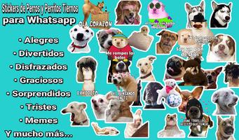 Stickers de Perros y memes de perros divertidos WA Cartaz