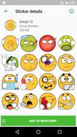 Emoji Stickers, Smiles for WhatsApp: WAStickerApps تصوير الشاشة 1