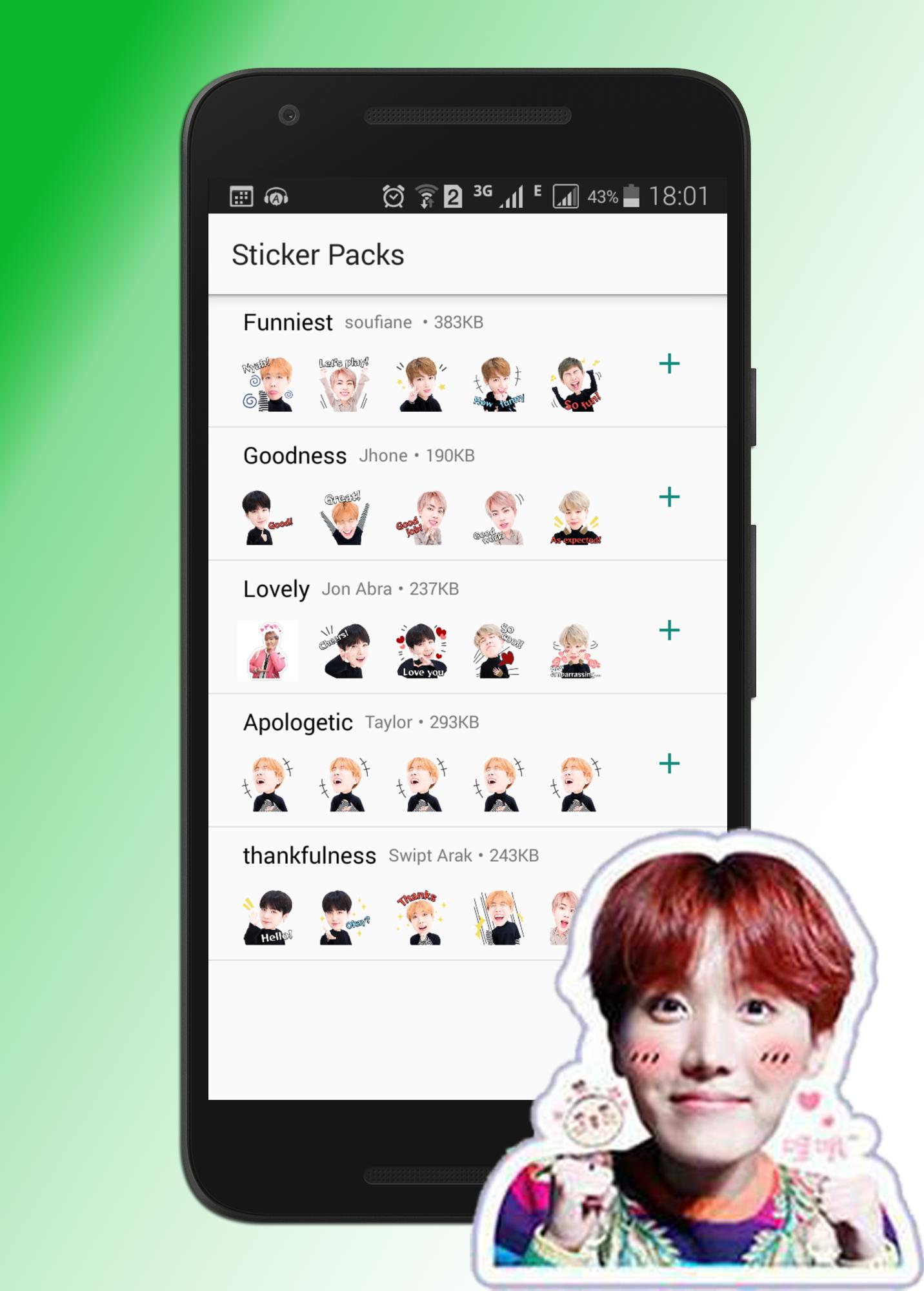  BTS  Stickers for Whatsapp  for Android APK Download 