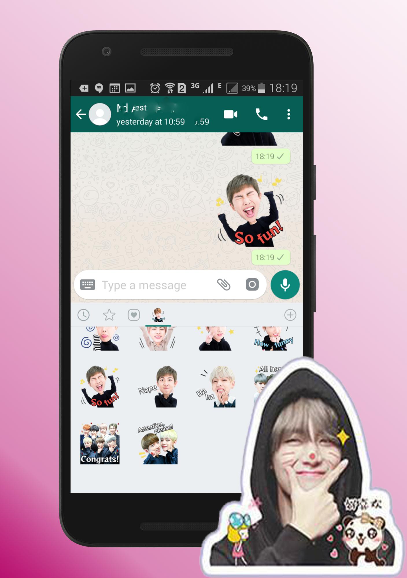  BTS  Stickers for Whatsapp  for Android APK Download 