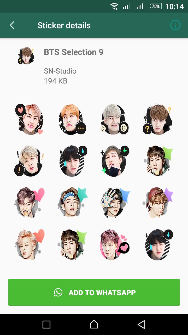 Bts Stickers For Android Apk Download