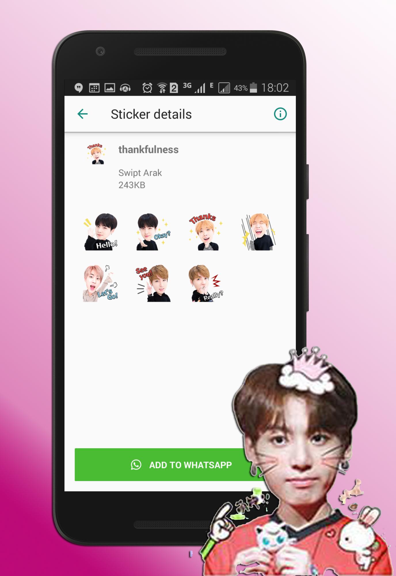  BTS  Stickers for Whatsapp  for Android APK Download 