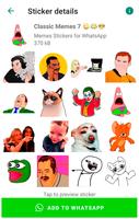 Stickers mèmes pour WhatsApp Affiche