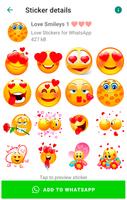 Stickers d'amour pour WhatsApp capture d'écran 3