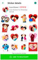 Stickers d'amour pour WhatsApp capture d'écran 1