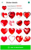 Stickers d'amour pour WhatsApp capture d'écran 2