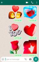 Romantische Stickers Liefde-poster