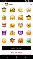 3 Schermata Nuovi adesivi divertenti Emoji