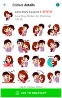 Stickers de amor para WhatsApp captura de pantalla 3