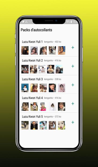 Cute Baby Stickers Kwon Yuli For - WAStickerApps pour Android