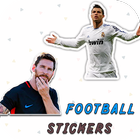 Messi - Ronaldo Football Stickers for Whatsapp ikona