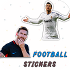 Messi - Ronaldo Football Stickers for Whatsapp आइकन